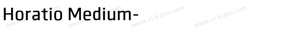 Horatio Medium字体转换